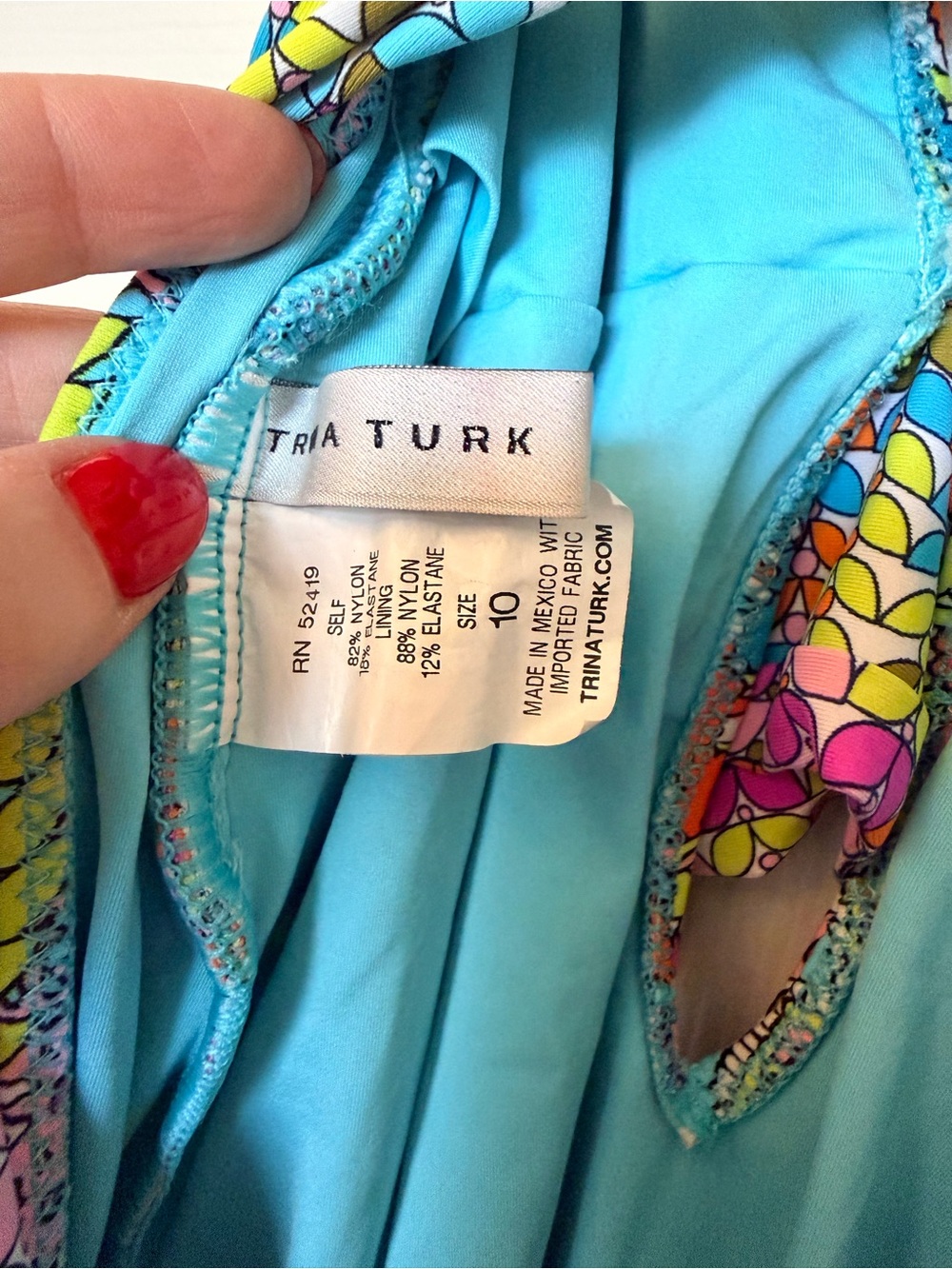 Trina Turk Coral Reef Paisley One-Piece Swimsuit - Picture 5 of 6